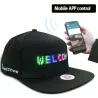Casquette de baseball LED lumineuse - Contrôle Bluetooth