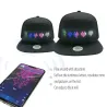 Casquette de baseball LED lumineuse - Contrôle Bluetooth