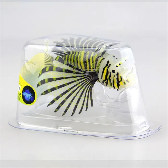Silicone luminous lionfish - glow in dark - aquarium decorationDecorations