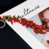 Multilayered red pepper chilli - keychainKeyrings