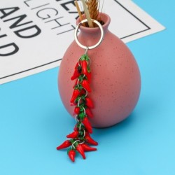 Multilayered red pepper chilli - keychainKeyrings