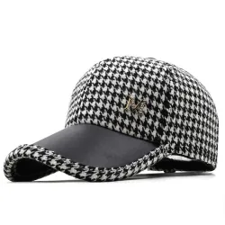 Trendy baseballpet - Brits ruitdessinPetten & Hoeden