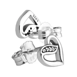 Elegante oorbellen - liefdeslinten - 925 sterling zilverOorbellen