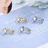 Elegante ronde oorbellen - hartje / zirkoonOorbellen