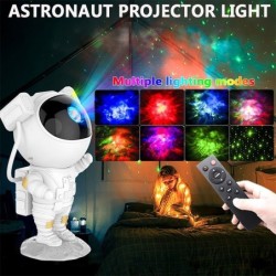Projecteur LED - veilleuse - rotatif - ciel étoilé - galaxie - forme astronaute