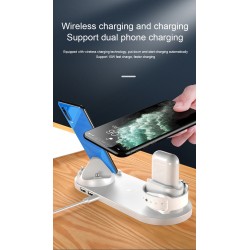 Chargeur sans fil - support de charge rapide - pour iPhone - Apple Watch - AirPods