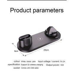 Draadloze oplader - snellaadstandaard - voor iPhone - Apple Watch - AirPodsAccessoires