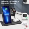 3 in 1 draadloze oplader - snellaadstandaard - voor iPhone - AirPods - Apple Watch - SamsungOpladers