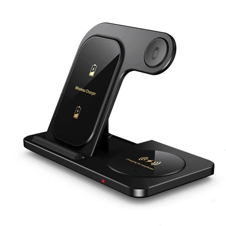 3 in 1 draadloze oplader - snellaadstandaard - voor iPhone - AirPods - Apple Watch - SamsungOpladers