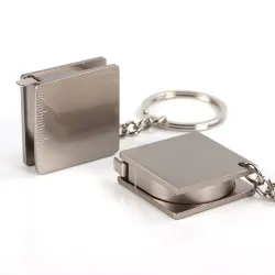 Ruban à mesurer en métal - porte-clés