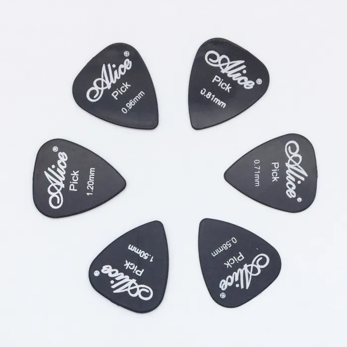 Médiators - 0.58mm - 0.71mm - 0.81mm - 0.96mm - 1.2mm - 1.5mm - 6 pièces