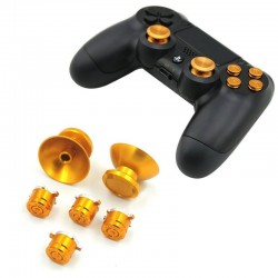 Metal 3D - Capuchons / boutons de joystick analogiques - pour contrôleur Sony PS4