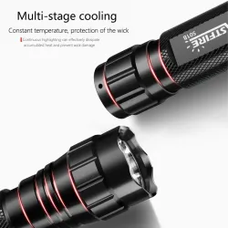 Q5 T6 - 5000lm - LED zaklamp - 18650 batterij - USB lader - groen lichtZaklampen