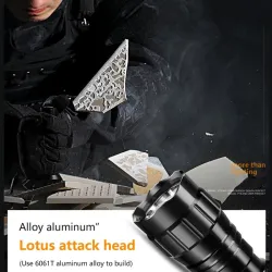 Q5 T6 - 5000lm - LED zaklamp - 18650 batterij - USB lader - wit lichtZaklampen