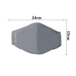Masque de protection visage/bouche - avec 2 filtres à charbon actif PM25 - réutilisable