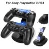 Chargeur double - support - USB - LED - pour manette PS4 / PS4 Pro / PS4 Slim