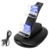 Chargeur double - support - USB - LED - pour manette PS4 / PS4 Pro / PS4 Slim