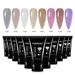 Gel acrylique pailleté pour les ongles - gel de construction