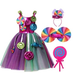 Princess dress - lollipops / candy / rainbow colors - girls costumeCostumes