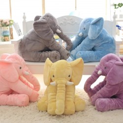 Éléphant géant - oreiller de couchage en peluche pour bébé - jouet
