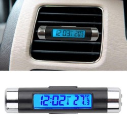 2 in1 - auto LCD digitale temperatuur thermometer / klok - clip-onStyling parts