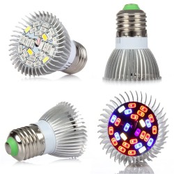 Ampoule LED - lumière de croissance des plantes - spectre complet - hydroponique - E27 - 10W - 30W - 50W - 80W