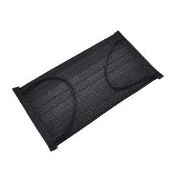 Beschermende gezichts-/mondmaskers - wegwerpbaar - 4-laags - zwart - 50 stuksMondmaskers