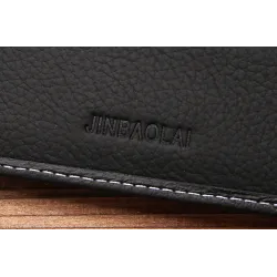 Short men's wallet - card holder - genuine leatherWallets