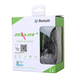 Zealot B570 - Bluetooth-hoofdtelefoon - headset - LCD-scherm - micro-SD-slot - microfoon - ruisonderdrukkingHeadsets