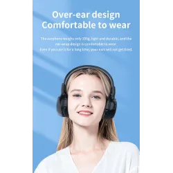 Zealot B570 - Bluetooth-hoofdtelefoon - headset - LCD-scherm - micro-SD-slot - microfoon - ruisonderdrukkingHeadsets