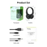 Zealot B570 - Bluetooth-hoofdtelefoon - headset - LCD-scherm - micro-SD-slot - microfoon - ruisonderdrukkingHeadsets