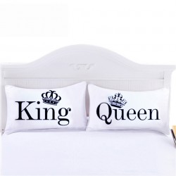 Queen & King - housse de coussin - 2 pièces