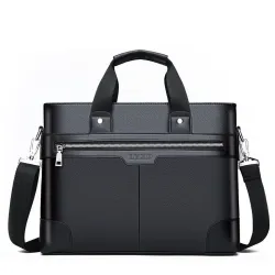 Elegant leather shoulder bag - wideBags