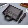 Elegant leather shoulder bag - wideBags