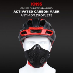 Masque de protection visage/bouche - KN95 - avec filtre PM25 - valve à air - anti bactérien
