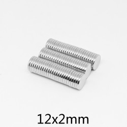 copy of N50 Neodymium Magnet Strong Cilinder 12 * 2mm 5pcs |MISUMI
