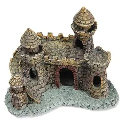 Décoration aquarium - mini château en résine - tour