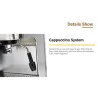 Gustino 19 Bar - halfautomatisch koffiezetapparaat - melkopschuimer - RVSKeuken