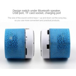 Mini Bluetooth-luidspreker - LED - TF-kaart - gebarsten ontwerpBluetooth Luidsprekers