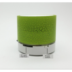 Mini enceinte Bluetooth - LED - carte TF - design fissuré