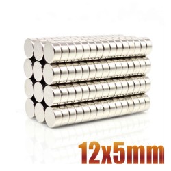 N35 - neodymium magneet - sterke schijf - 12mm * 5mm - 10 stuksN35