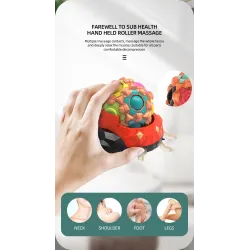 Coccinelle - cube de massage magique - jouet sensoriel / tournant - LED