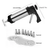 Cookie press gun - icing/decoreren - RVS - setBakvormen