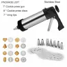 Cookie press gun - icing/decoreren - RVS - setBakvormen