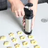 Cookie press gun - icing/decoreren - RVS - setBakvormen
