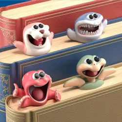 Marque-pages 3D - en forme d'animaux - pour livres / cahiers
