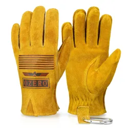 Safety / work gloves - stretchable - wood cutting / gardening - leatherSafety & protection