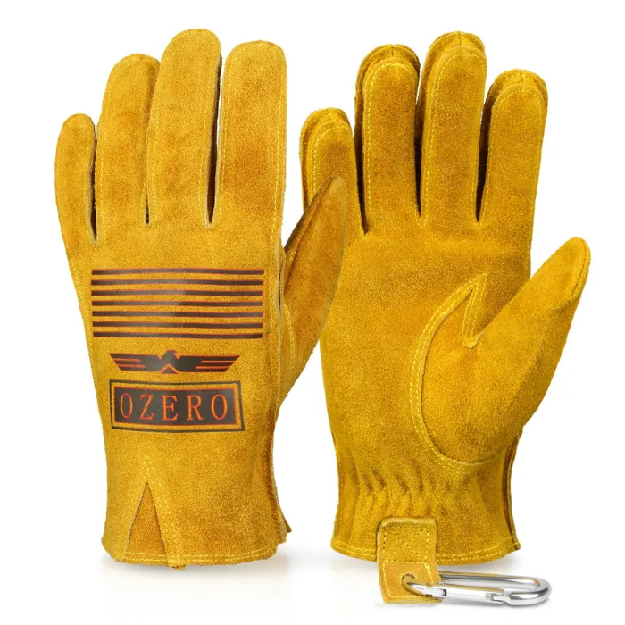 Safety / work gloves - stretchable - wood cutting / gardening - leatherSafety & protection