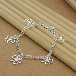 Four-leaf clover bracelet - 925 sterling silverBracelets