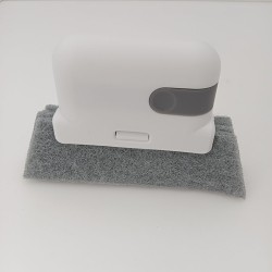 Outil de nettoyage de rainure 2 en 1 - brosse de nettoyage de cadre de fenêtre / porte - chiffon